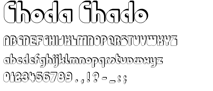 Choda Chado font